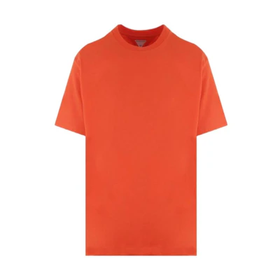 Bottega Veneta Solid Orange Crewneck T-Shirt SS23 744965VF1U07582