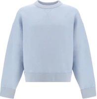 Bottega Veneta Solid Pullover Crewneck Sweatshirt Light Blue POIZON240620835 Bottega Veneta Solid Pullover Crewneck Sweatshirt Light Blue POIZON240620835