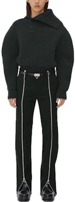 Bottega Veneta Solid Wool Zipper Design Casual Pants 683528V0IV03350 Buy Bottega Veneta Solid Wool Zipper Design Casual Pants 683528V0IV03350