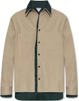 Bottega Veneta Spring/Summer 2023 Beige Two-Tone Twill Long Sleeve Shirt 739115V2T103017 Bottega Veneta Spring/Summer 2023 Beige Two-Tone Twill Long Sleeve Shirt 739115V2T103017