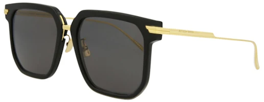Order Bottega Veneta方框醋酸酯太陽眼鏡 黑/金/灰 (BV1083SA-30009178-001)
