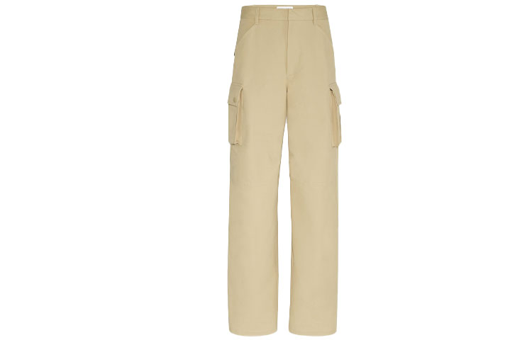 Bottega Veneta SS21 Beige Wide-Leg Cargo Pants 650994V0BR09713