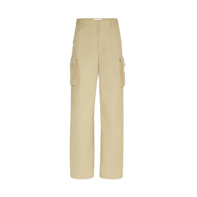 Bottega Veneta SS21 Beige Wide-Leg Cargo Pants 650994V0BR09713
