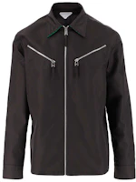 Bottega Veneta SS21 Brown Solid Zip-Up Jacket 666543VKIL02113 Bottega Veneta SS21 Brown Solid Zip-Up Jacket 666543VKIL02113