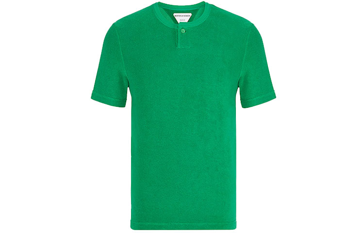 Bottega Veneta SS21 Green Solid Short Sleeve T-Shirt 656849V0UE03707