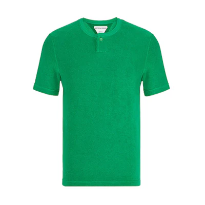 Bottega Veneta SS21 Green Solid Short Sleeve T-Shirt 656849V0UE03707