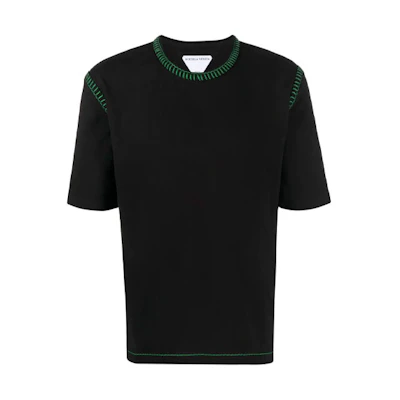 Bottega Veneta SS22 Black Crewneck T-Shirt 686506V1P701000