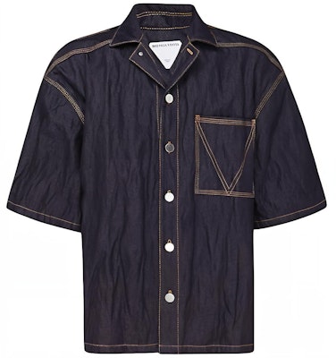 Bottega Veneta SS22 Camisa Azul de Manga Corta en Denim 700956V1VA03399 Buy Bottega Veneta SS22 Camisa Azul de Manga Corta en Denim 700956V1VA03399