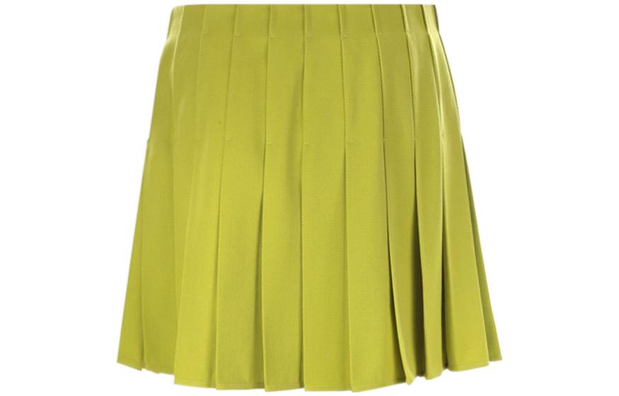 Lookbook Bottega Veneta SS22 綠色按扣百褶迷你A字裙 688744V0B207275