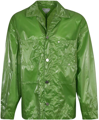 Bottega Veneta SS22 Green Solid Color Collared Long-Sleeve Jacket 699400V1TQ03232 Buy Bottega Veneta SS22 Green Solid Color Collared Long-Sleeve Jacket 699400V1TQ03232