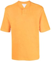 Bottega Veneta SS22 Loose Fit Single Button Crew Neck T-Shirt 656849V0UE07960 Bottega Veneta SS22 Loose Fit Single Button Crew Neck T-Shirt 656849V0UE07960