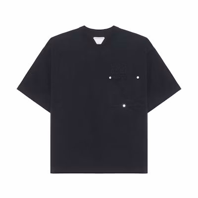 Bottega Veneta SS22 Solid Black Crew Neck T-Shirt 702402VKLZ01000