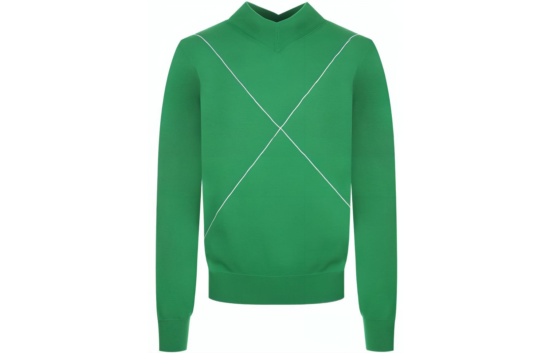 Bottega Veneta SS22 Striped Wool Knit Sweater Green for Men 697279V1Z104809