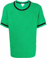 Bottega Veneta SS22 Textured Weave Trim Crewneck T-Shirt Green 702752V23C04809 Bottega Veneta SS22 Textured Weave Trim Crewneck T-Shirt Green 702752V23C04809