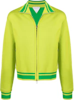 Bottega Veneta SS22 Triangle Pattern Striped Jacket Men Fluorescent Green 686820V0C104852 Bottega Veneta SS22 Triangle Pattern Striped Jacket Men Fluorescent Green 686820V0C104852