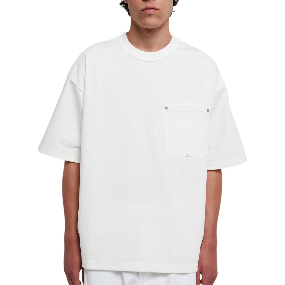 Bottega Veneta SS22 White Pocket Crewneck T-Shirt 702402VKLZ09071