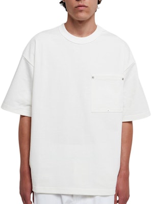 ボッテガヴェネタ SS22 ホワイトポケット クルーネックTシャツ 702402VKLZ09071 Buy ボッテガヴェネタ SS22 ホワイトポケット クルーネックTシャツ 702402VKLZ09071