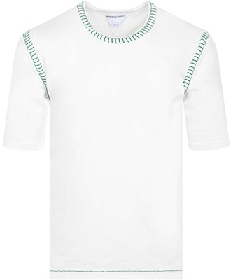 Bottega Veneta SS22 White Solid Color Crewneck T-Shirt 686506V1P709071 Buy Bottega Veneta SS22 White Solid Color Crewneck T-Shirt 686506V1P709071