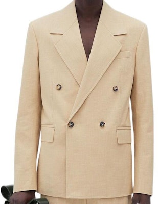 Bottega Veneta SS23 Beige Double-Breasted Long Sleeve Blazer Jacket. 711651V2KV01104 Order Bottega Veneta SS23 Beige Double-Breasted Long Sleeve Blazer Jacket. 711651V2KV01104