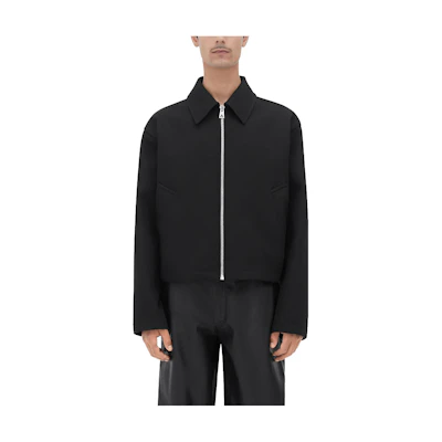 Bottega Veneta SS23 Black Solid Color Zip-Up Casual Jacket. 720520V2KX01292