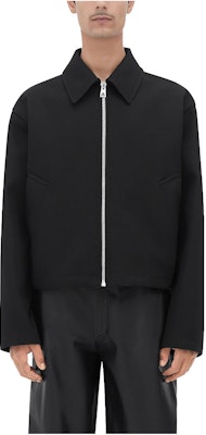 Bottega Veneta SS23 Black Solid Color Zip-Up Casual Jacket. 720520V2KX01292 Order Bottega Veneta SS23 Black Solid Color Zip-Up Casual Jacket. 720520V2KX01292