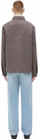 Lookbook Bottega Veneta SS23 棕色長袖修身扣襯衫 754111V34M02859