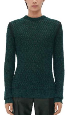 보테가 베네타 SS23 그린 솔리드 컬러 크루넥 스웨터. 720826V2DP03061 Order 보테가 베네타 SS23 그린 솔리드 컬러 크루넥 스웨터. 720826V2DP03061