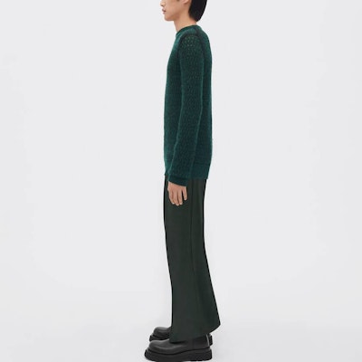 보테가 베네타 SS23 그린 솔리드 컬러 크루넥 스웨터. 720826V2DP03061 Purchase 보테가 베네타 SS23 그린 솔리드 컬러 크루넥 스웨터. 720826V2DP03061