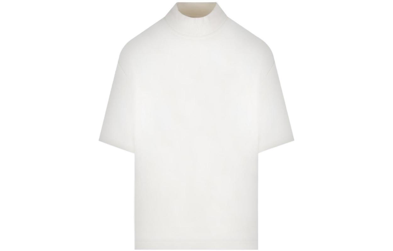 Bottega Veneta SS23  Plain Pullover Crewneck T-Shirt Chalk White 729327VKLZ09071 圖 2