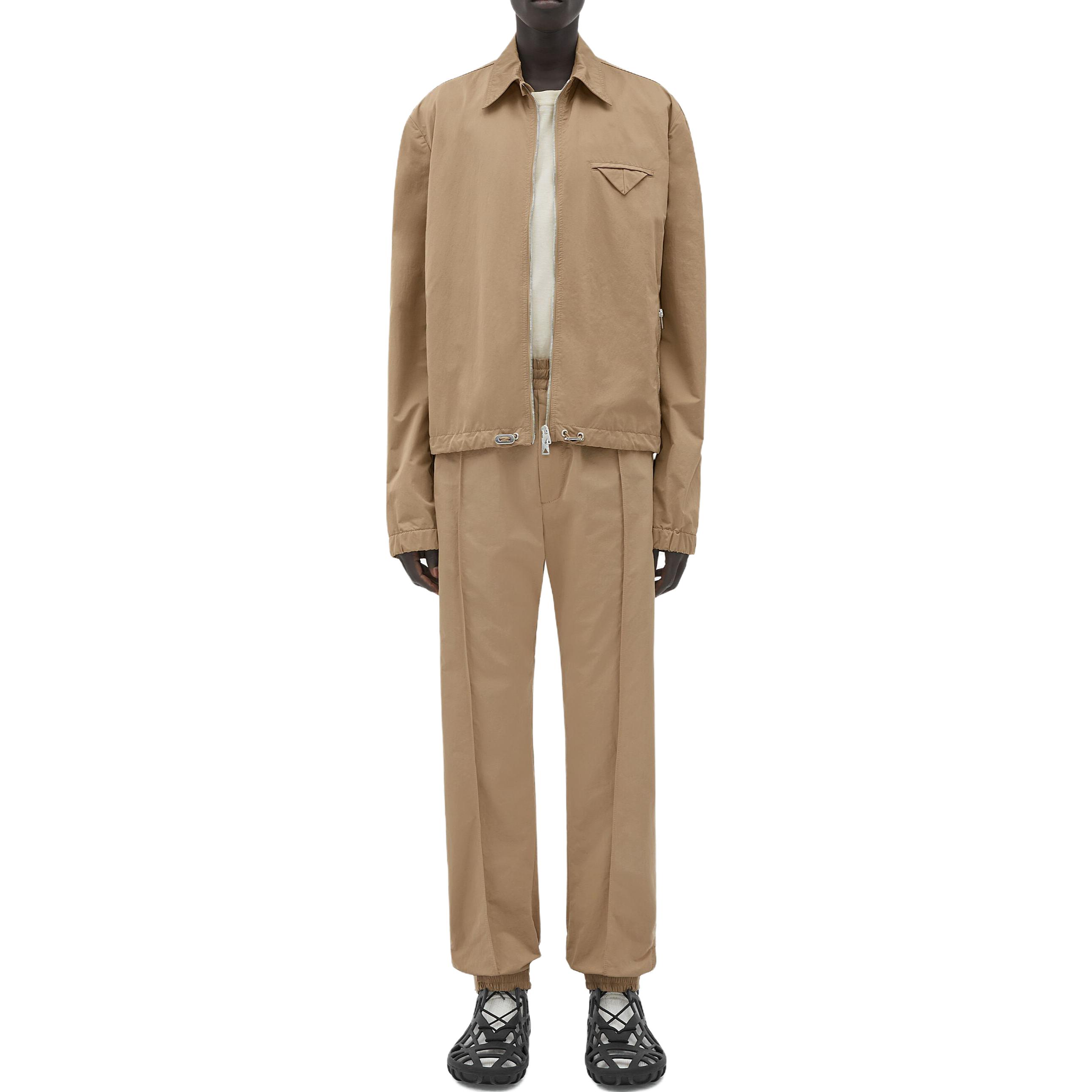 Lookbook BV SS23 經典寬鬆直筒休閒長褲棕色 679432VF4K09640