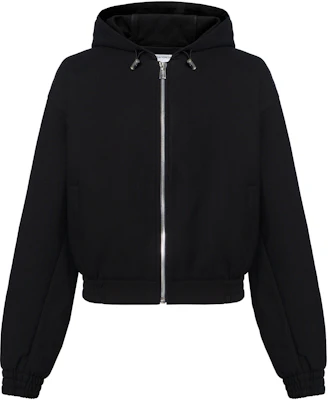 Bottega Veneta SS23 Black Solid Color Hooded Zip-Up Casual Jacket 679073VKPH01000 Buy Bottega Veneta SS23 Black Solid Color Hooded Zip-Up Casual Jacket 679073VKPH01000