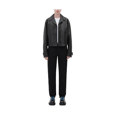 Bottega Veneta SS23 Black Solid Color Single-Breasted Jacket 722764V2JI01000