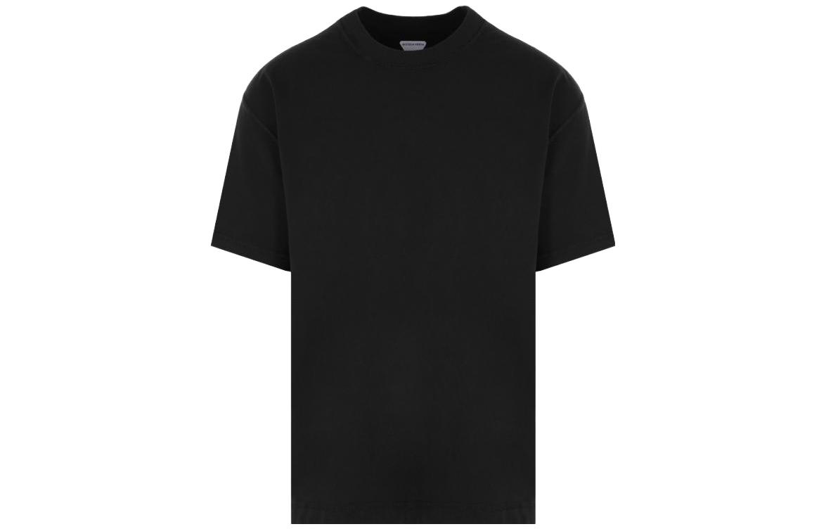 Bottega Veneta SS23 Black Solid Crew Neck T-Shirt 744965VF1U01000