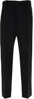 Bottega Veneta SS23 Black Solid Straight-Leg Zipped Casual Pants 750027VKIS01000 Bottega Veneta SS23 Black Solid Straight-Leg Zipped Casual Pants 750027VKIS01000