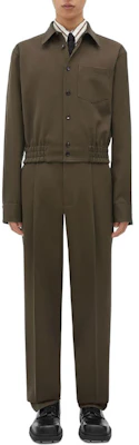 Bottega Veneta SS23 Brown Solid Color Single-Breasted Jacket 746333VKIS09523 Buy Bottega Veneta SS23 Brown Solid Color Single-Breasted Jacket 746333VKIS09523