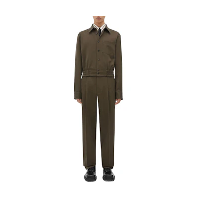 Bottega Veneta SS23 Brown Solid Color Single-Breasted Jacket 746333VKIS09523
