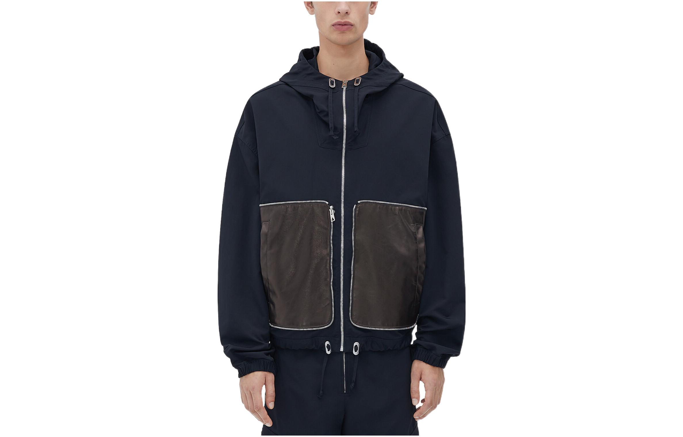 Bottega Veneta SS23 Colorblock Zip-Up Jacket Midnight Blue Menswear 725855VKV104246