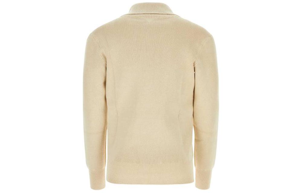 Bottega Veneta SS23 Embroidered Logo Polo Long Sleeve Sweatshirt Khaki Men 743413V2YX02945 圖 3