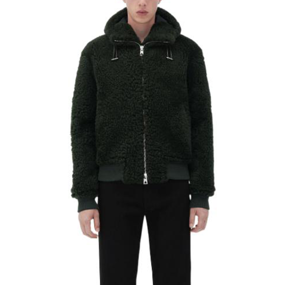 Bottega Veneta SS23 Fleece Jacket Dark Green 716555VKV702275