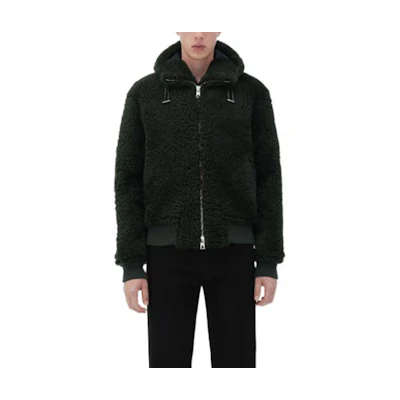Bottega Veneta SS23 Fleece Jacket Dark Green 716555VKV702275