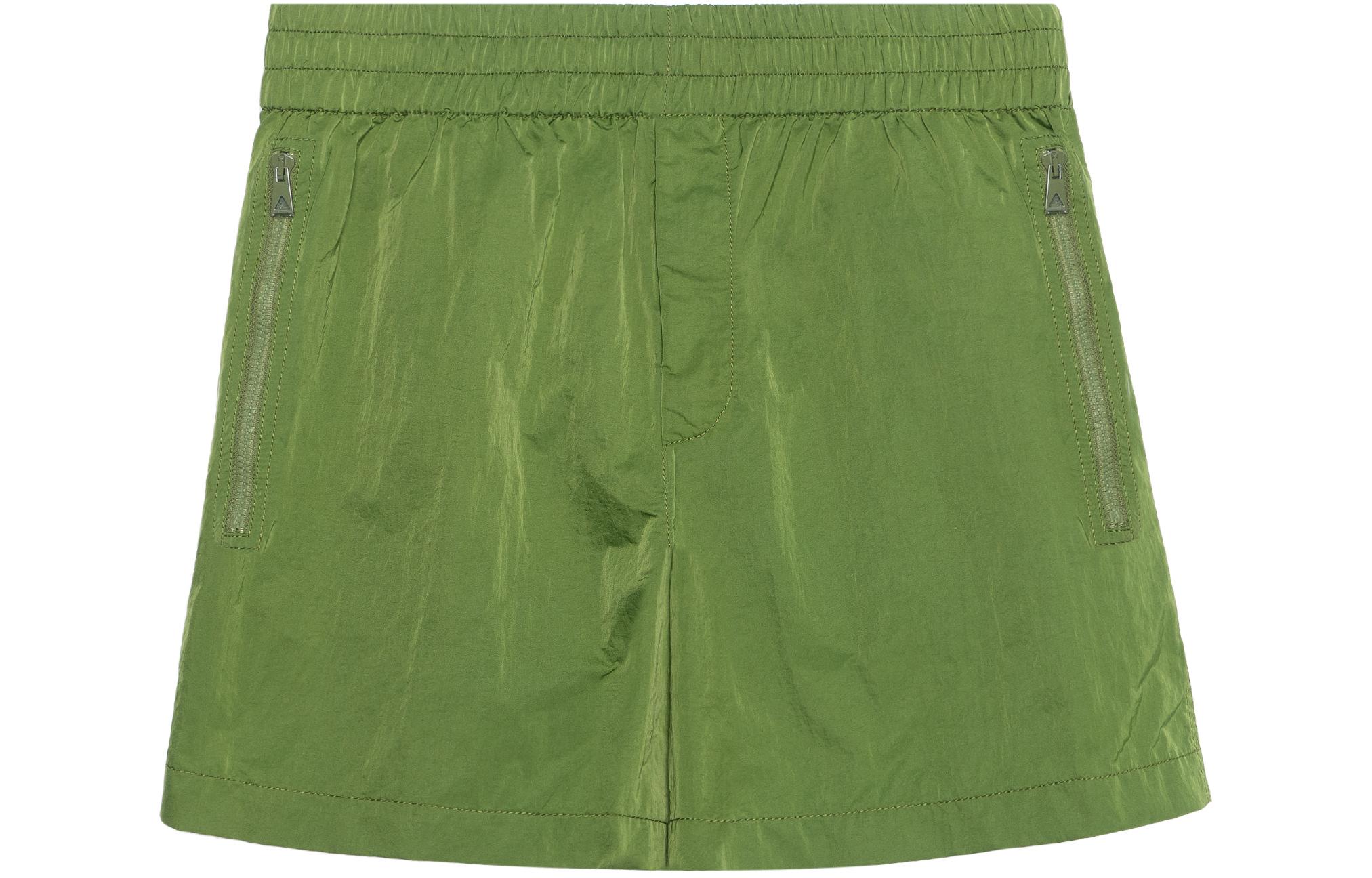 Bottega Veneta SS23 Green Solid Elastic Waist Casual Shorts 725806VF4K03052