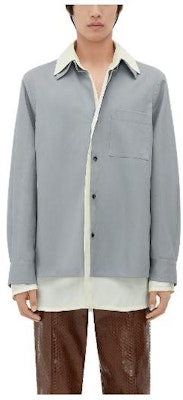 Bottega Veneta SS23 Camisa Gris Recta de Botón Simple. 739115V32M01248 Buy Bottega Veneta SS23 Camisa Gris Recta de Botón Simple. 739115V32M01248