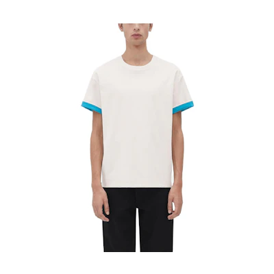 Bottega Veneta SS23 Multicolor Crew Neck T-Shirt White/Blue () 661788V16E09599