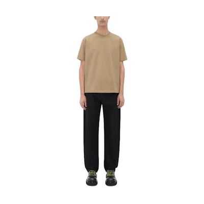 Bottega Veneta SS23 Round Neck Brown T-Shirt Solid Color 731254VF1U09640
