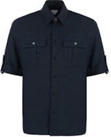 Bottega Veneta SS23 Solid Color Casual Short Sleeve Button-Up Shirt 737027V2BL04140 Bottega Veneta SS23 Solid Color Casual Short Sleeve Button-Up Shirt 737027V2BL04140