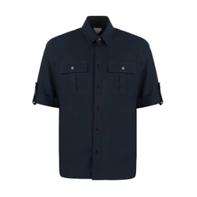 Bottega Veneta SS23 Solid Color Casual Short Sleeve Button-Up Shirt 737027V2BL04140