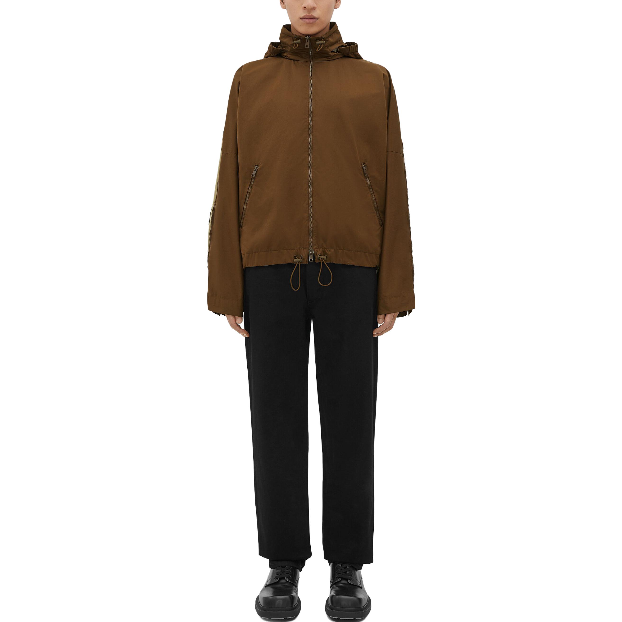 Bottega Veneta SS23 Solid Color Hooded Zip Jacket 705745VF4K02030