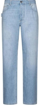 Bottega Veneta SS23 Solid Color Mid-Rise Straight Jeans Blue 710238V2ZC04946 Buy Bottega Veneta SS23 Solid Color Mid-Rise Straight Jeans Blue 710238V2ZC04946