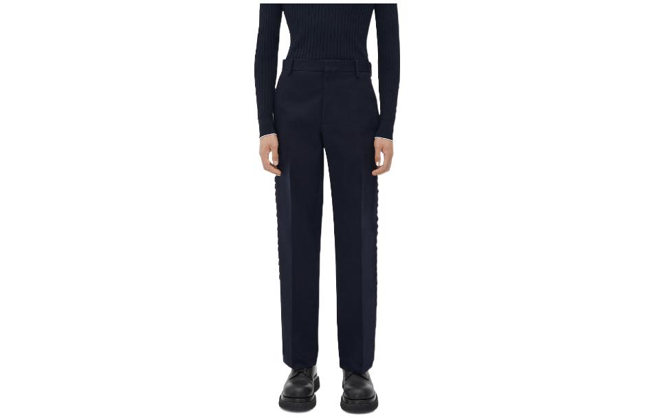 Bottega Veneta SS23 Solid High-Waisted Loose-Fit Trousers 729196V0BT04020