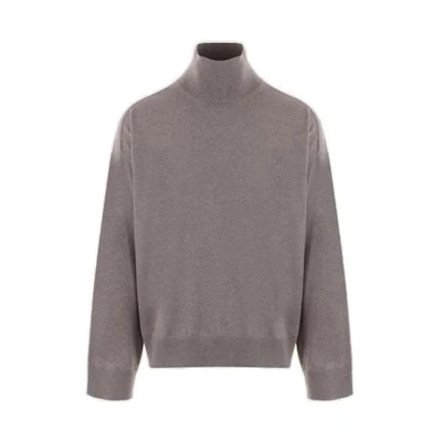 Bottega Veneta SS23 Solid Turtleneck Loose-Fit Long-Sleeve Sweater 753740V37J01540